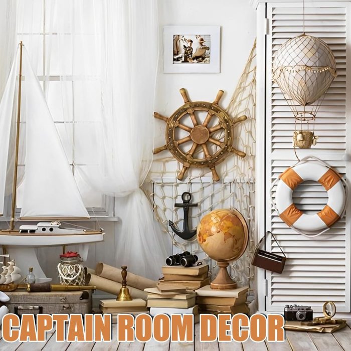 Fish Net Decorations for Party, 2mm Natural Cotton Hawaiian Party Fish Net Decorative, Nautical Themed Cotton Fishnet Room Under The Sea Ocean Beach Party Decor (1) - Image 6