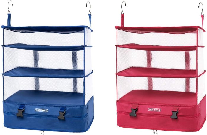 Portable Hanging Travel Shelves Bag Packing Cube Organizer Suitcase Storage Large Capacity